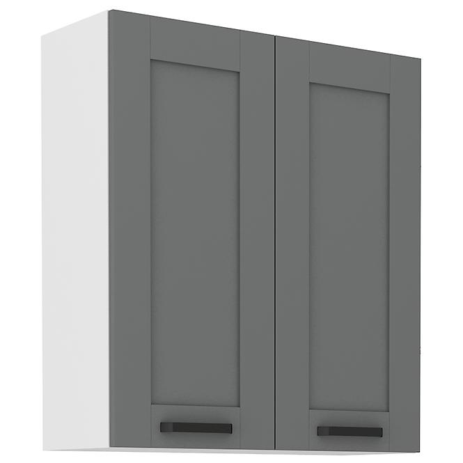 Küchenschrank Luna dustgrey/weiß 80G-90 2F