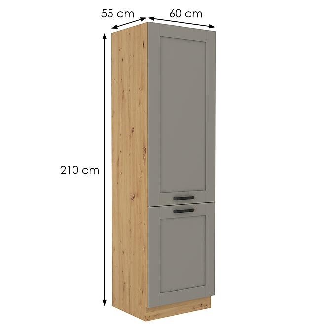 Küchenschrank Luna claygrey/artisan 60DK-210 2F,2