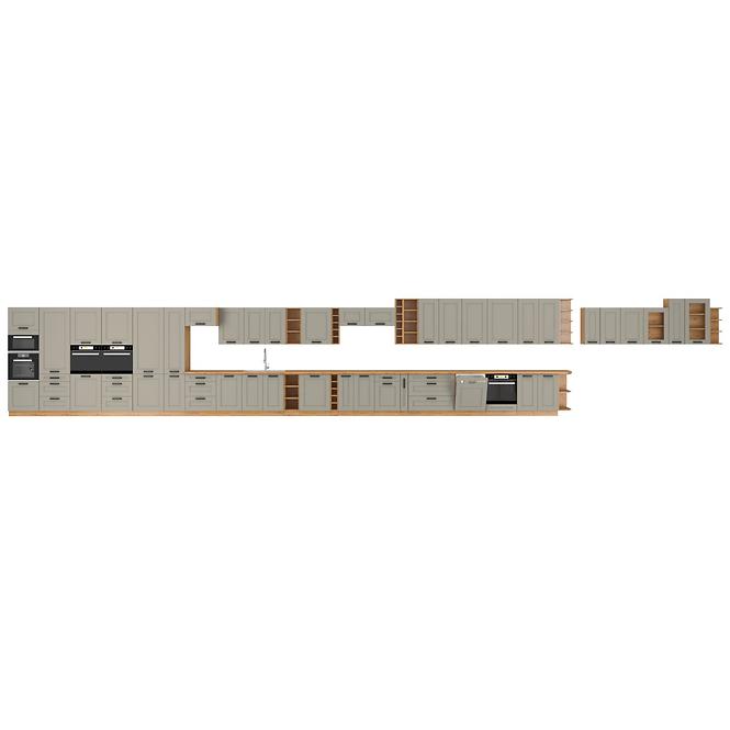 Küchenschrank Luna claygrey/artisan 60DK-210 2F,8