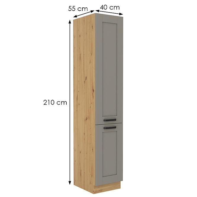 Küchenschrank Luna claygrey/artisan 40DK-210 2F,2