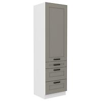 Küchenschrank Luna claygrey/weiß 60DKS-210 3S 1F