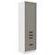 Küchenschrank Luna claygrey/weiß 60DKS-210 3S 1F