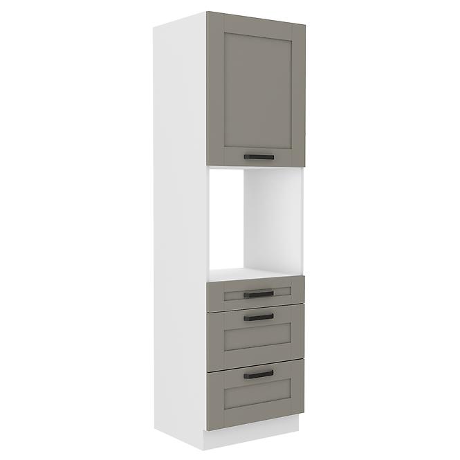 Küchenschrank Luna claygrey/weiß 60DPS-210 3S 1F
