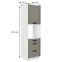 Küchenschrank Luna claygrey/weiß 60DPS-210 3S 1F,2