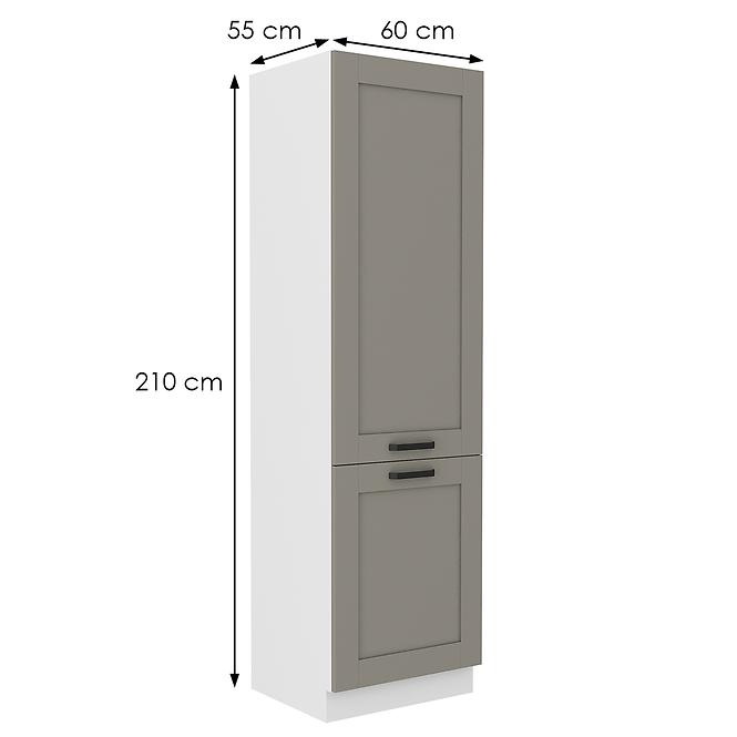 Küchenschrank Luna claygrey/weiß 60DK-210 2F,2