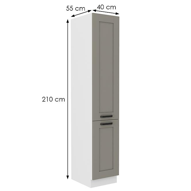 Küchenschrank Luna claygrey/weiß 40DK-210 2F,2