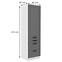 Küchenschrank Luna dustgrey/weiß 60DKS-210 3S 1F,2