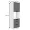 Küchenschrank Luna dustgrey/weiß 60DPS-210 3S 1F,2