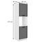 Küchenschrank Luna dustgrey/weiß 60DP-210 2F,2