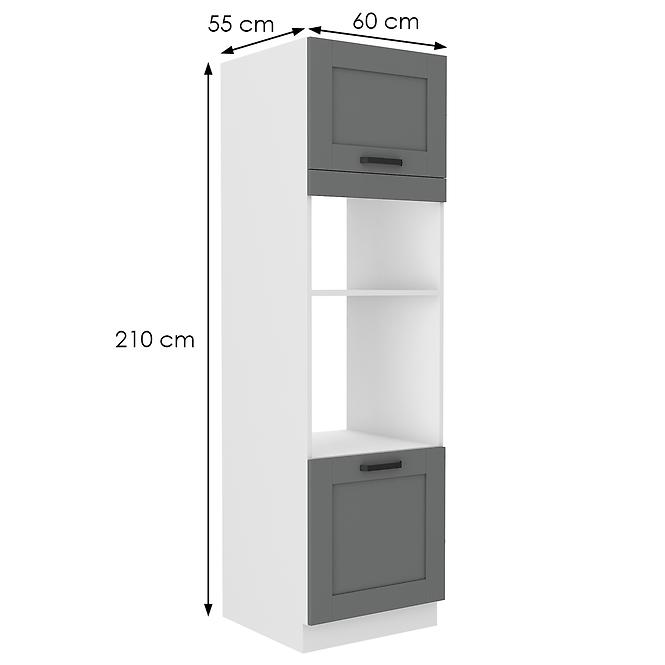 Küchenschrank Luna dustgrey/weiß 60DMP-210 2F,2