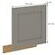 Türen für Einbauspülmaschine Luna claygrey/artisan 570x596,2
