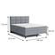 Bett Jupiter Box Spring 140x200 Solid 89,3