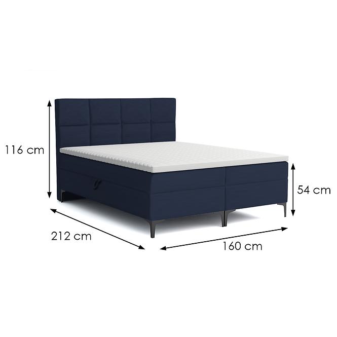 Bett Jupiter Box Spring 160x200 Monolith 79