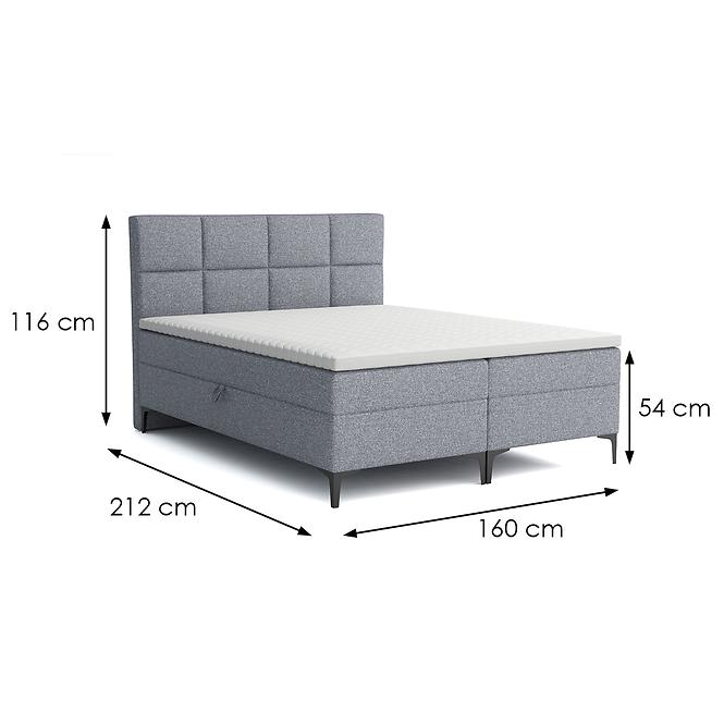 Bett Jupiter Box Spring 160x200 Solid 89