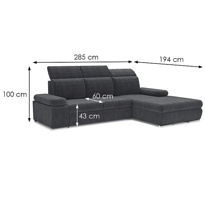 Ecksofa Orlando R orinoco 96 prom sz. E