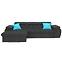 Ecksofa Polo L porto35 + pod. Porto61