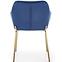 Stuhl K306 Stoff velvet/Chrom dunkelblau/Gold,3