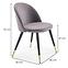 Stuhl K315 Stoff velvet/Metall Grau,2