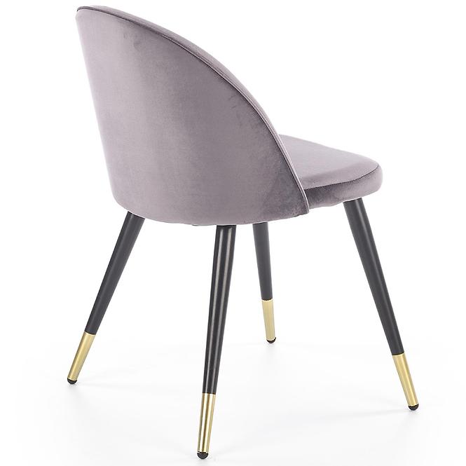Stuhl K315 Stoff velvet/Metall Grau