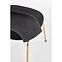 Stuhl K385 Stoff velvet/Chrom Schwarz/Gold,8