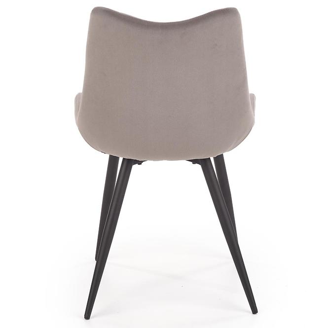 Stuhl K388 Stoff velvet/Metall Grau