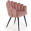 Stuhl K410 Stoff velvet/Metall rosa