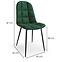 Stuhl K417 Stoff velvet/Metall dunkelgrün,2