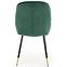 Stuhl K437 Stoff velvet/Metall dunkelgrün,6