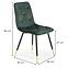 Stuhl K438 Stoff velvet/Metall dunkelgrün,2