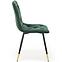Stuhl K438 Stoff velvet/Metall dunkelgrün,4