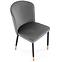 Stuhl K446 Stoff velvet/Metall Grau,7