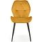 Stuhl K453 Stoff velvet/Metall senffarbe,4