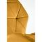 Stuhl K453 Stoff velvet/Metall senffarbe,7
