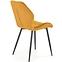 Stuhl K453 Stoff velvet/Metall senffarbe,8