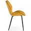 Stuhl K453 Stoff velvet/Metall senffarbe,9