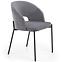Stuhl K455 Stoff velvet/Metall Grau,5
