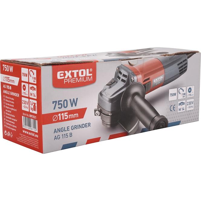 Winkelschleifer Extol 115 mm, 750 W 