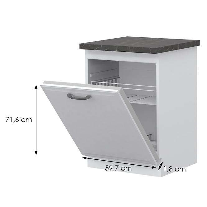 Türen für Einbauspülmaschine Evia k60/4 Pearl Grey Matte