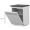 Türen für Einbauspülmaschine Evia k60d/4 Pearl Grey Matte,2