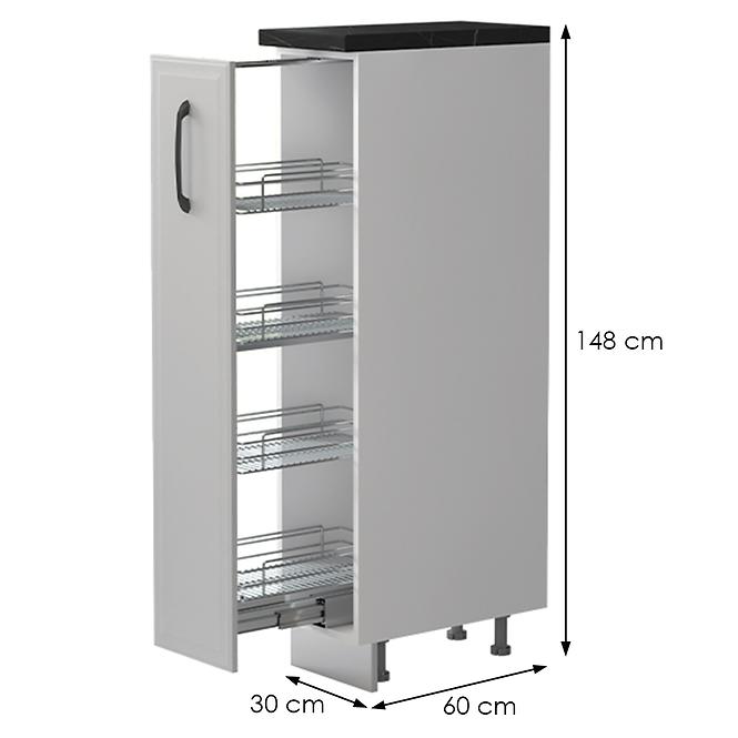Küchenschrank Evia k14-30-1kz/3 pearl grey Matt