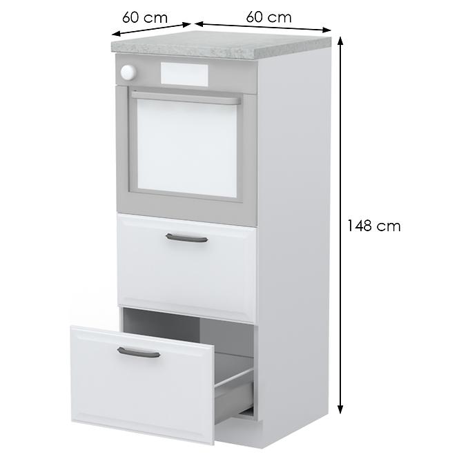 Küchenschrank Evia k14-60-2mb/4 pearl grey Matt