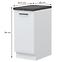 Küchenschrank Evia r-40-1k/4 pearl grey Matt,2