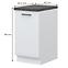 Küchenschrank Evia r-45-1k/4 pearl grey Matt,2