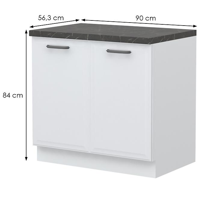 Küchenschrank Evia r-90-2k/4 pearl grey Matt,2