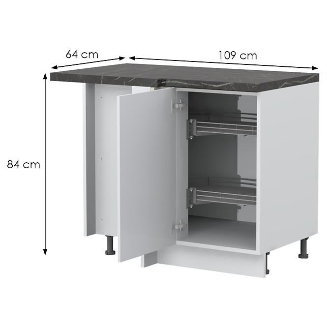 Küchenschrank Evia r-ug-1kza/4 pearl grey Matt