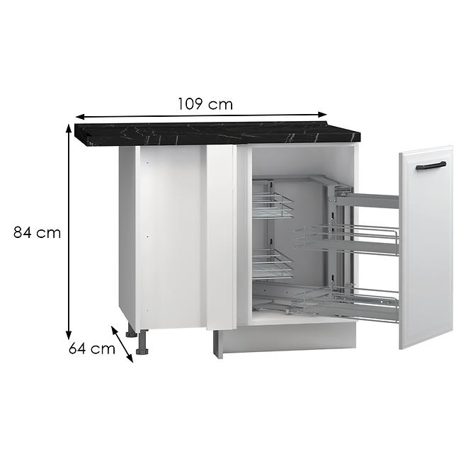 Küchenschrank Evia r-ug-1kmcr/4 pearl grey Matt
