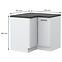 Küchenschrank Evia r-ug-2k/4 pearl grey Matt,2