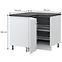 Küchenschrank Evia r-ug-2kza/4 pearl grey Matt,2