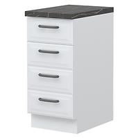Küchenschrank Evia r-40-4f/4 4s standard pearl grey Matt