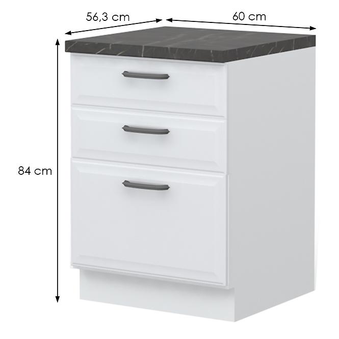 Küchenschrank Evia r-60-3f/4 3s standard pearl grey Matt,2